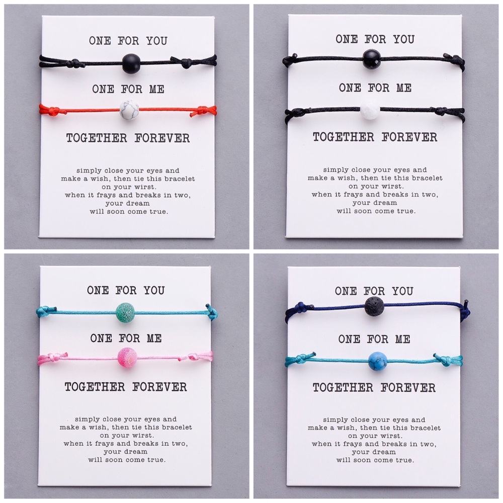 NEW Lava Stone Wish Bracelets